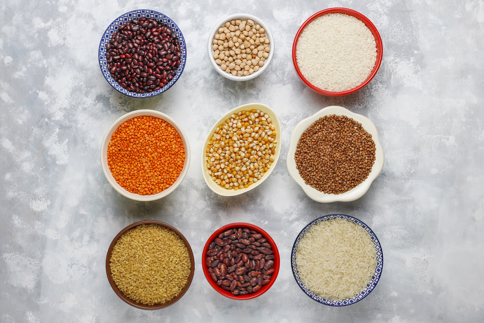 Superfoods, seeds and grains for vegan and vegetarian eating